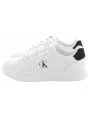 Scarpe Classic Cupsole Laceup Leather Calvin Klein Uomo Bianco/Nero