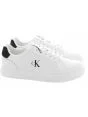 Scarpe Classic Cupsole Laceup Leather Calvin Klein Uomo Bianco/Nero