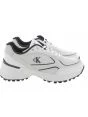 Scarpe Hike Runner Mesh Mix Calvin Klein Uomo Bianco/Nera