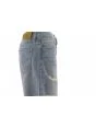 Short Jeans Calvin Klein Donna Stone Washed Light Blue Effetto Distressed