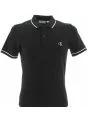 Polo Calvin Klein Uomo Manica Corta Slim Fit Tinta Unita in Pique'
