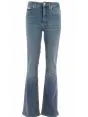 Pantalone Jeans Skinny Bootcut Calvin Klein Donna Stone Wash Blu