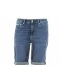 Bermuda Jeans Calvin Klein Uomo Slim Short Stone Wash Blu