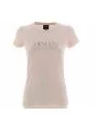 T Shirt Manica Corta Girocollo A|X Armani Exchange Donna con Logo Armani in Rilievo