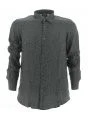 Camicia Manica Lunga A|X Armani Exchange Uomo Nera Multi Logo AX Regular Fit
