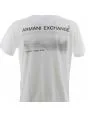 T Shirt Manica Corta Girocollo A|X Armani Exchange Uomo Regular Fit Bianca