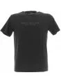 T Shirt Manica Corta Girocollo A|X Armani Exchange Uomo Tinta Unita Logo Gommato