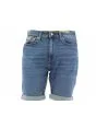Bermuda Jeans Slim Short Calvin Klein Uomo Stone Wash Blue
