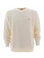 Maglia Pullover Cotone Calvin Klein Uomo Girocollo Tinta Unita a Nido D'Ape