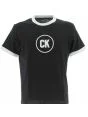 T Shirt Manica Corta Girocollo Calvin Klein Uomo Bicolore