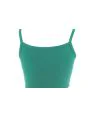 Top Crop a Bretella Calvin Klein Donna a Costine Elasticizzato