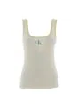 Canottiera a Righe Calvin Klein Donna Ampio Scollo Elasticizzata