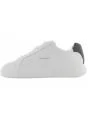 Scarpe Chunky Cupsole Calvin Klein Uomo in Pelle Bianco/Nera