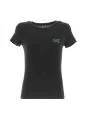 EA7 Emporio Armani Donna T Shirt Natural Ventus7 Manica Corta Girocollo con Applicazione Logata EA7