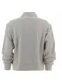 Felpa Crop Garzata Full Zip EA7 Emporio Armani Donna con Banda EA7 Sulle Spalle Tinta Unita