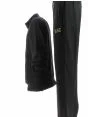 Tuta Acetato Full Zip Uomo EA7 Emporio Armani Nera con Tessuto Stampato EA7 Tinta Unita Nera