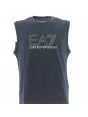T Shirt Senza Maniche Girocollo EA7 Emporio Armani Uomo Tinta Unita Logo EA7