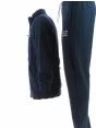 Tuta Felpa Garzata Full Zip Uomo EA7 Emporio Armani Tinta Unita Blu