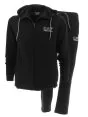 EA7 Emporio Armani Tuta Felpa Uomo Garzata Full Zip Cappuccio con Pantalone Largo