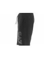 Bermuda Felpa Garzata Uomo EA7 Emporio Armani Nero Tinta Unita Logo EA7