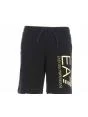 Bermuda Felpa Garzata EA7 Emporio Armani Uomo Tinta Unita Logo EA7