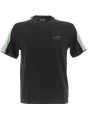 T Shirt Natural Ventus Manica Corta Girocollo EA7 Emporio Armani Uomo con Banda sulle Maniche