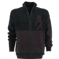 A|X Armani Exchange Uomo Maglia Cotone Full Zip