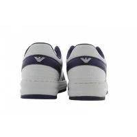 Scarpe Tennis EA7 Emporio Armani Uomo in Pelle Bianco/Blu