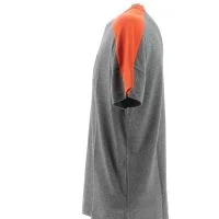 EA7 Emporio Armani Uomo T Shirt Grigio/Arancione Manica Corta Girocollo